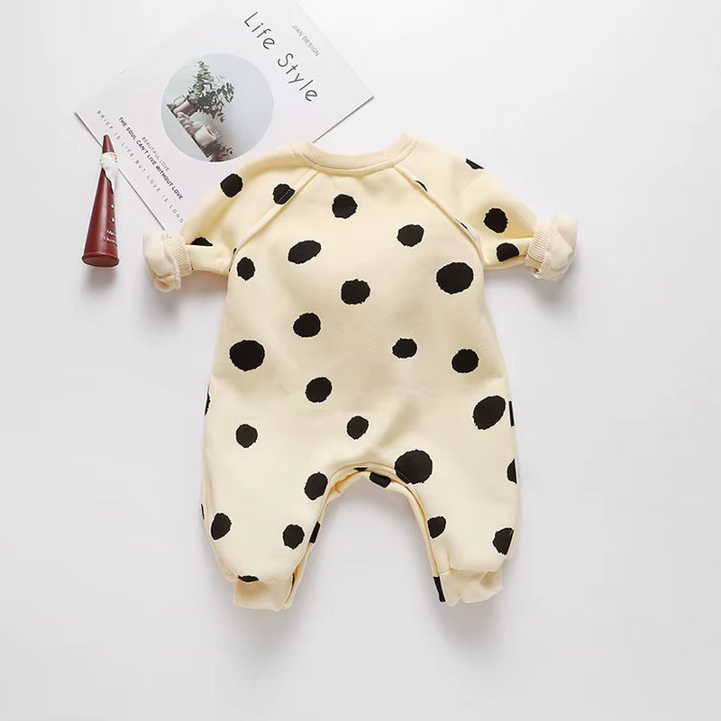Banana Pop – Spring Cotton Romper for Babies