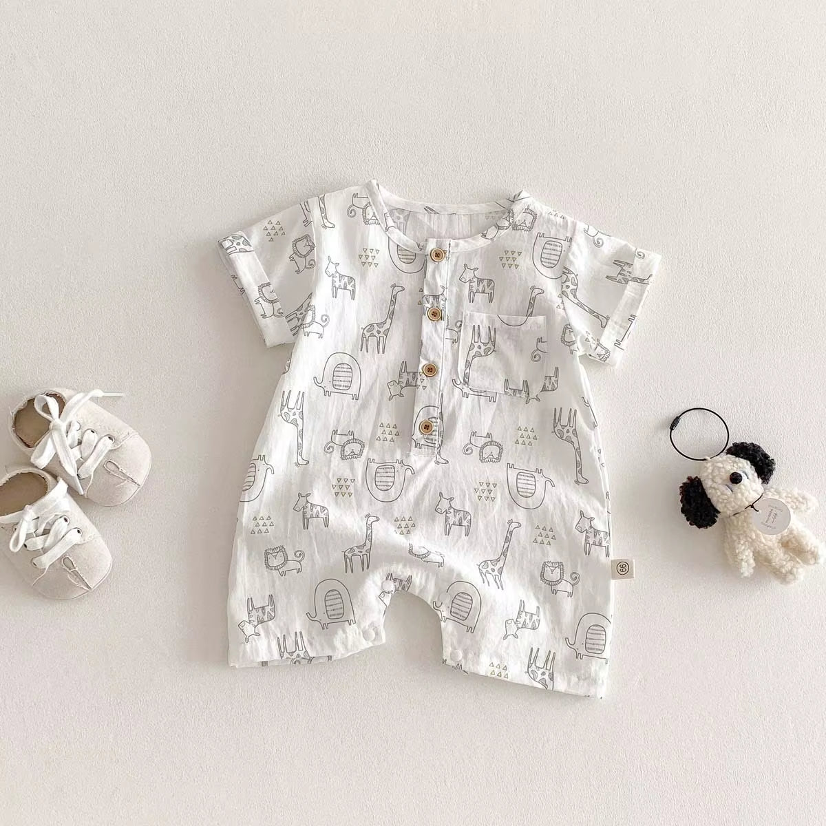 PlayPatch – Cartoon Cotton Romper for Babies